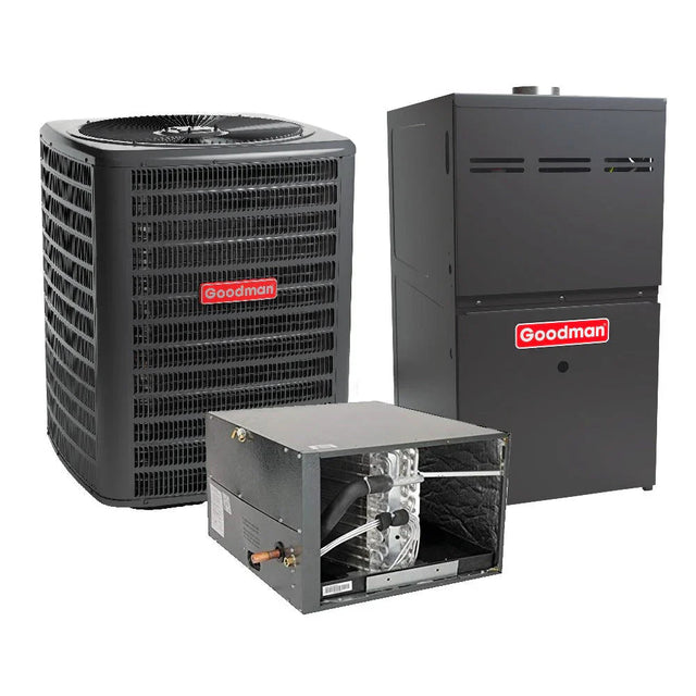 1.5 Ton Goodman 13.8 SEER2 R32 GLXS3BN1810 GD9S800403AN CHPTA1822A3 - acunitsforless.comAir Conditioner & Furnace Systems