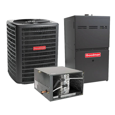 1.5 Ton Goodman 13.8 SEER2 R32 GLXS3BN1810 GD9S800603AN CHPTA1822A3 - acunitsforless.comAir Conditioner & Furnace Systems