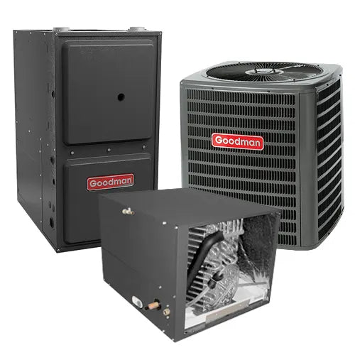 2.5 Ton 13 SEER Goodman Gas Furnace and Air Conditioner System - acunitsforless.com