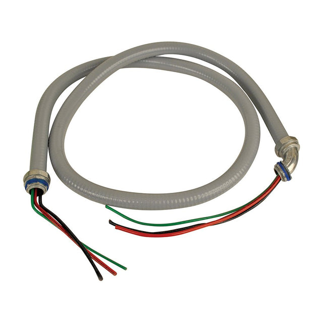 Conduit Whip, Metallic Liquid - Tight Flexible, 0.5 in, 10 AWG 84132 - acunitsforless.comDisconnects & Whips