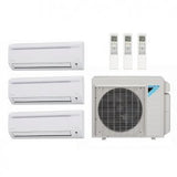 Daikin Mini Split | 3 Zone | 24000 BTU | 3MXL24WMVJU9, CTXS07WVJU9 + CTXS07WVJU9 + FTXS15WVJU9 - acunitsforless.com