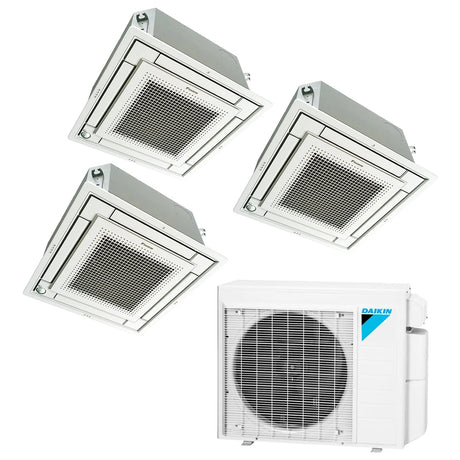 Daikin MXS Series 3 zone Series Heat Pump 3MXS24WMVJU9, FFQ09W2VJU9 + FFQ12W2VJU9 + FFQ12W2VJU9 - acunitsforless.comMini split systems