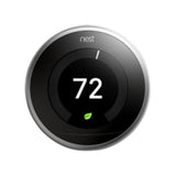 T3018US Google Nest T3018US Learning Thermostat 3rd Gen Smart Thermostat, Mirror Black Bundle Temperature Sensor - acunitsforless.comThermostats