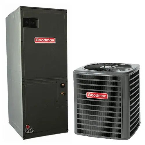 Goodman 1.5 Ton 15.2 SEER2 Heat Pump ECM AH GSZH501810 AMST30BU1400 - AC units for less